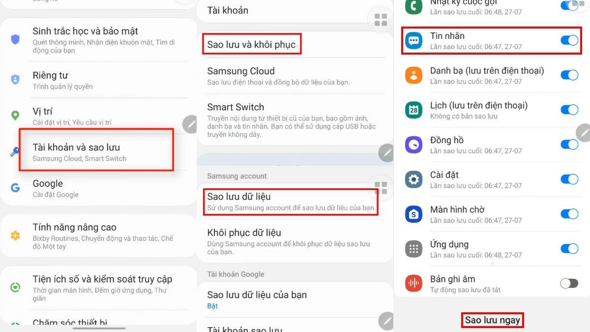 Cách khôi phục tin nhắn SMS trên Samsung nhanh chóng nhất