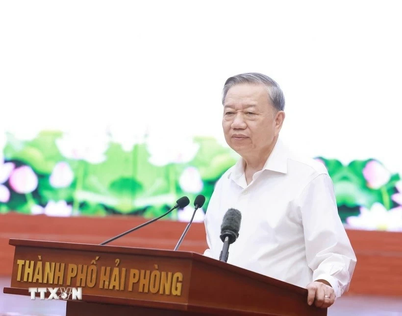 General Secretary To Lam urges Hai Phong to become modern maritime economic hub