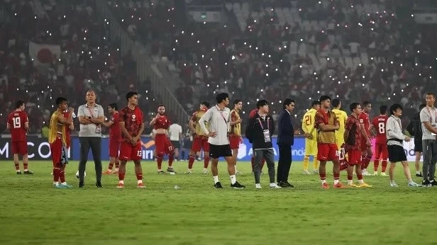 Đội tuyển Indonesia thua đậm tuyển Nhật Bản ở vòng loại World Cup 2026