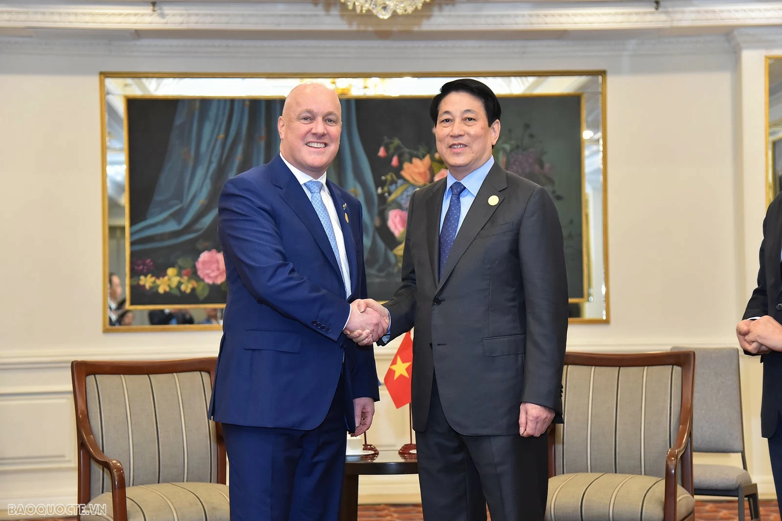 President Luong Cuong meets with New Zealand's Prime Minister Christopher Luxon in Lima