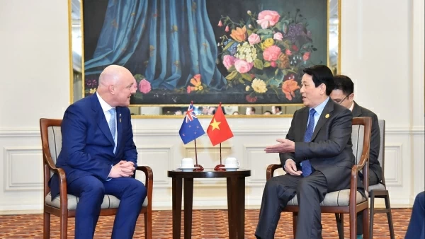 President Luong Cuong meets with New Zealand's Prime Minister Christopher Luxon in Lima