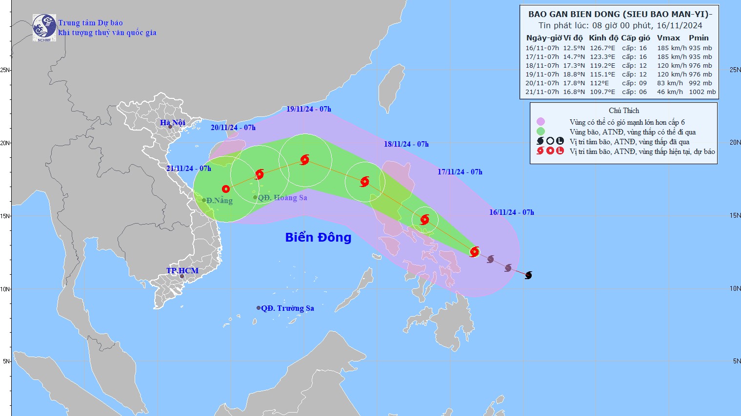 du bao thoi tiet 10 ngay toi 16 2511 gio mua dong bac dang ve cap nhat thong tin ve hai con bao gan tren bien dong