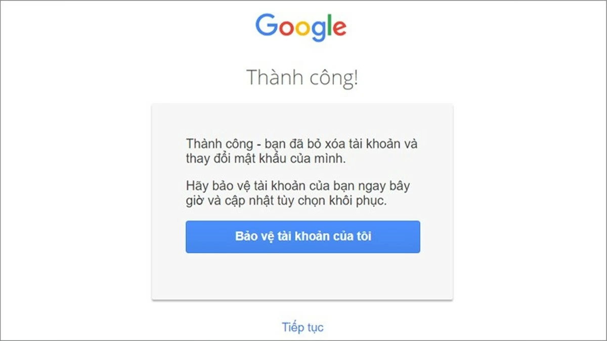 Xóa tài khoản Google vĩnh viễn đơn giản