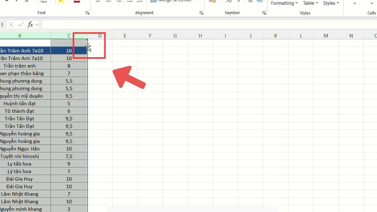 Cách di chuyển cột trong Excel nhanh chóng và tiện lợi