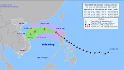 Dự báo bão số 9: Tiến dần về phía quần đảo Hoàng Sa, sẽ suy yếu dần thành áp thấp nhiệt đới trên vùng biển Trung Trung Bộ