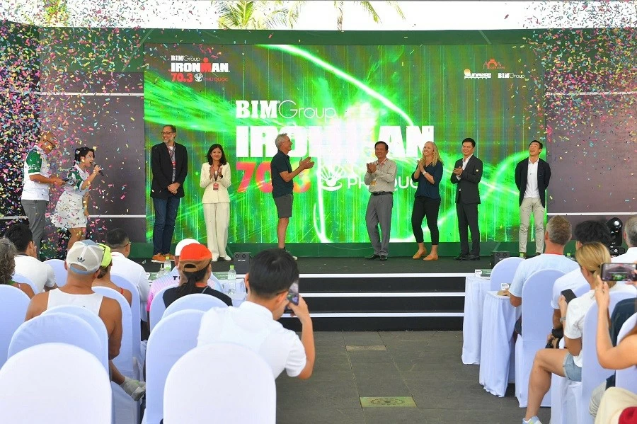 Gần 1.500 vận động viên tham gia sự kiện thể thao 3 môn phối hợp BIM Group IRONMAN 70.3 Phú Quốc