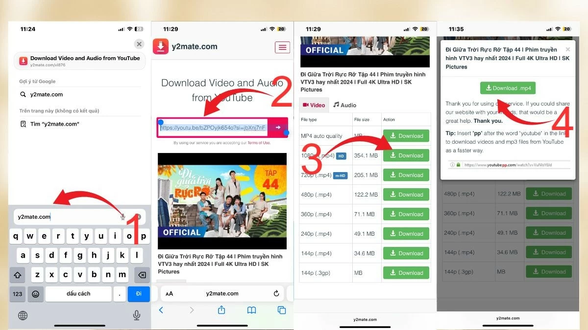 Cách tải video Youtube về iPhone có độ phân giải tốt Cách tải video Youtube về iPhone có độ phân giải tốt