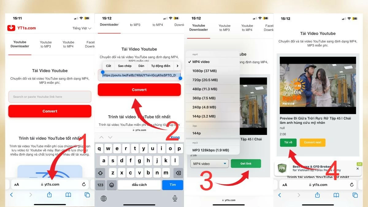 Cách tải video Youtube về iPhone có độ phân giải tốt