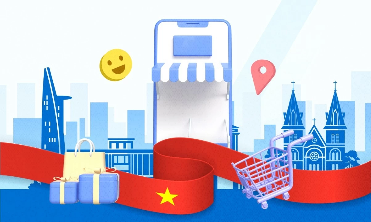 Việt Nam l&agrave; một trong những thị trường thương mại điện tử (TMĐT) ph&aacute;t triển nhanh nhất Đ&ocirc;ng Nam &Aacute;. (Nguồn: Kvy Tech)