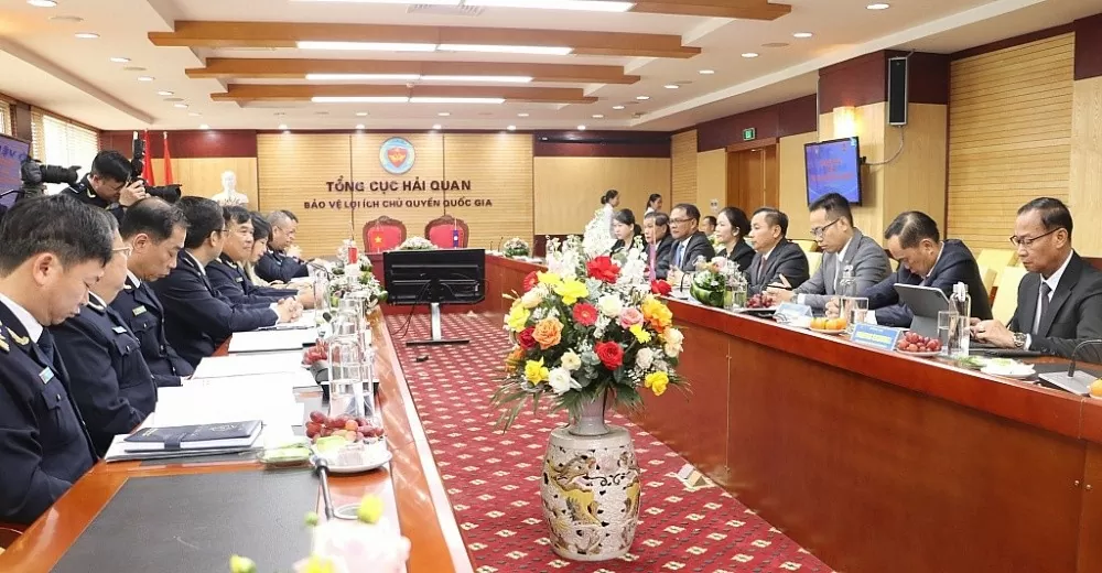 Hội nghị Tổng cục trưởng Hải quan Việt Nam-Lào. (Nguồn: TCHQ) Hội nghị Tổng cục trưởng Hải quan Việt Nam-Lào. (Nguồn: TCHQ)