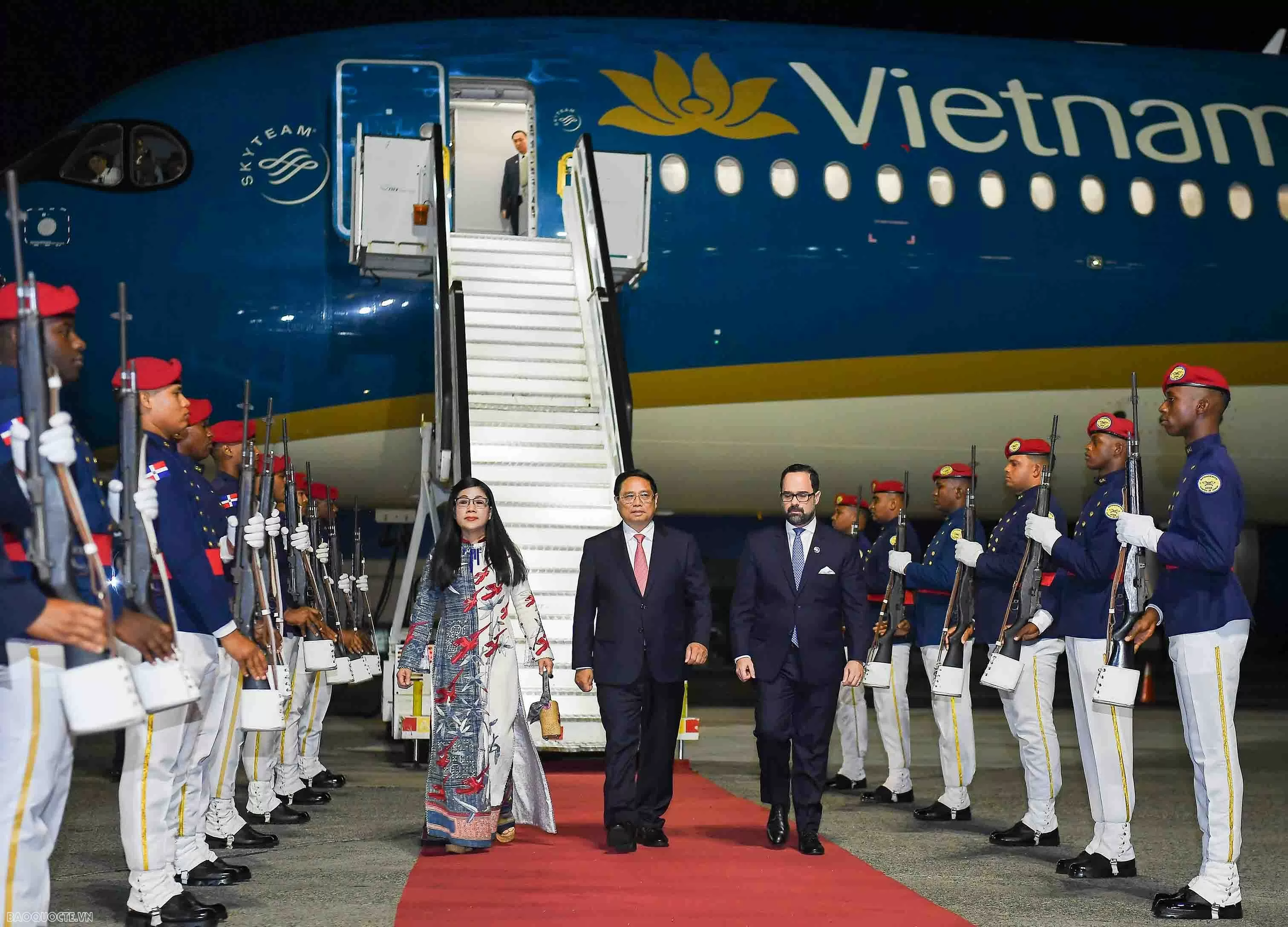 PM Pham Minh Chinh arrives in Santo Domingo, starting official visit to Dominican Republic