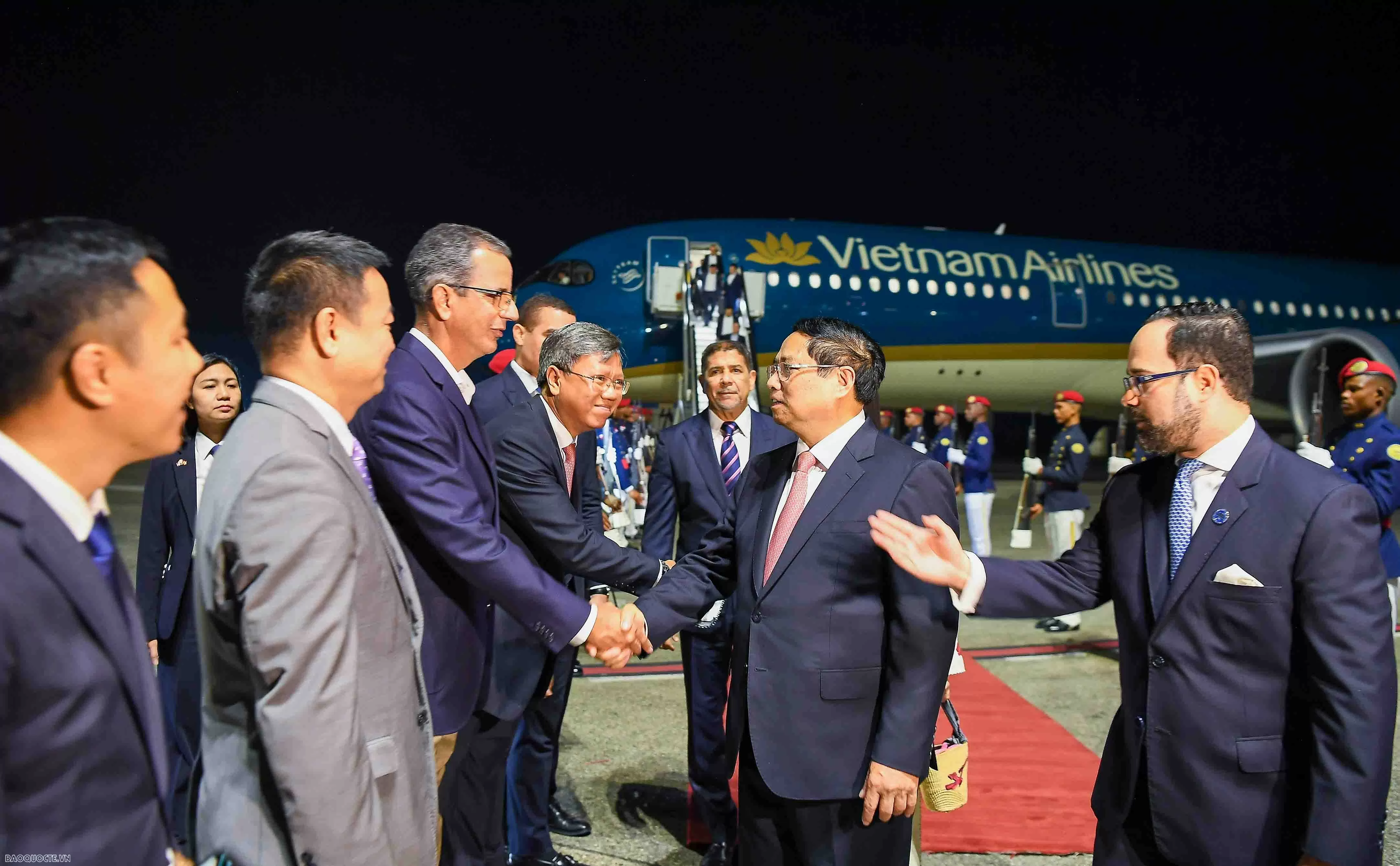 PM Pham Minh Chinh arrives in Santo Domingo, starting official visit to Dominican Republic