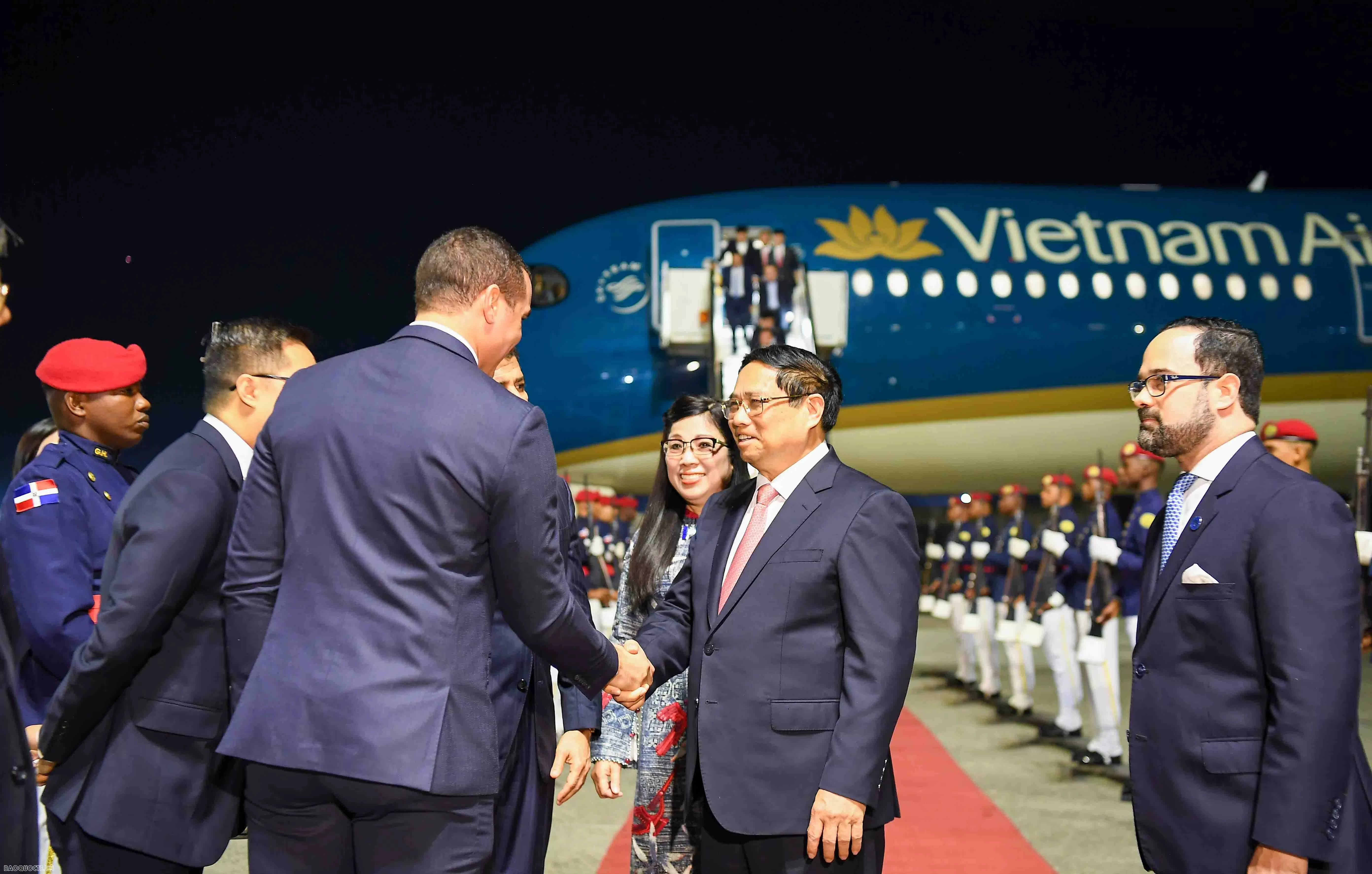 PM Pham Minh Chinh arrives in Santo Domingo, starting official visit to Dominican Republic