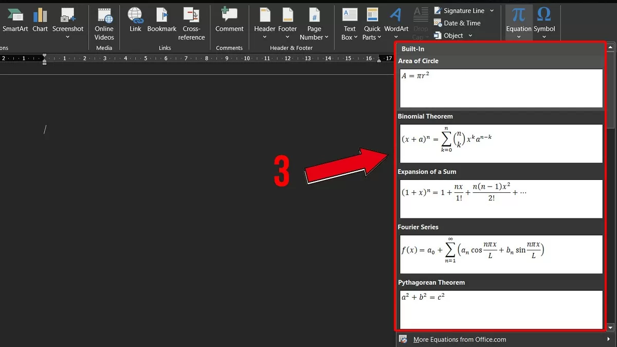 3 cách chèn công thức toán học trong Word nhanh chóng nhất