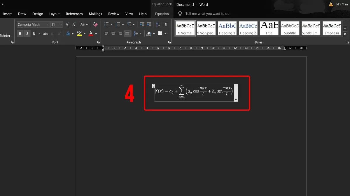 3 cách chèn công thức toán học trong Word nhanh chóng nhất