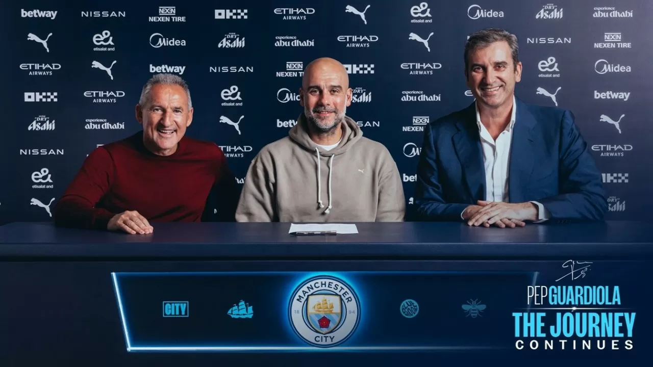 CHÍNH THỨC: HLV Pep Guardiola ký hợp đồng hai năm với Man City