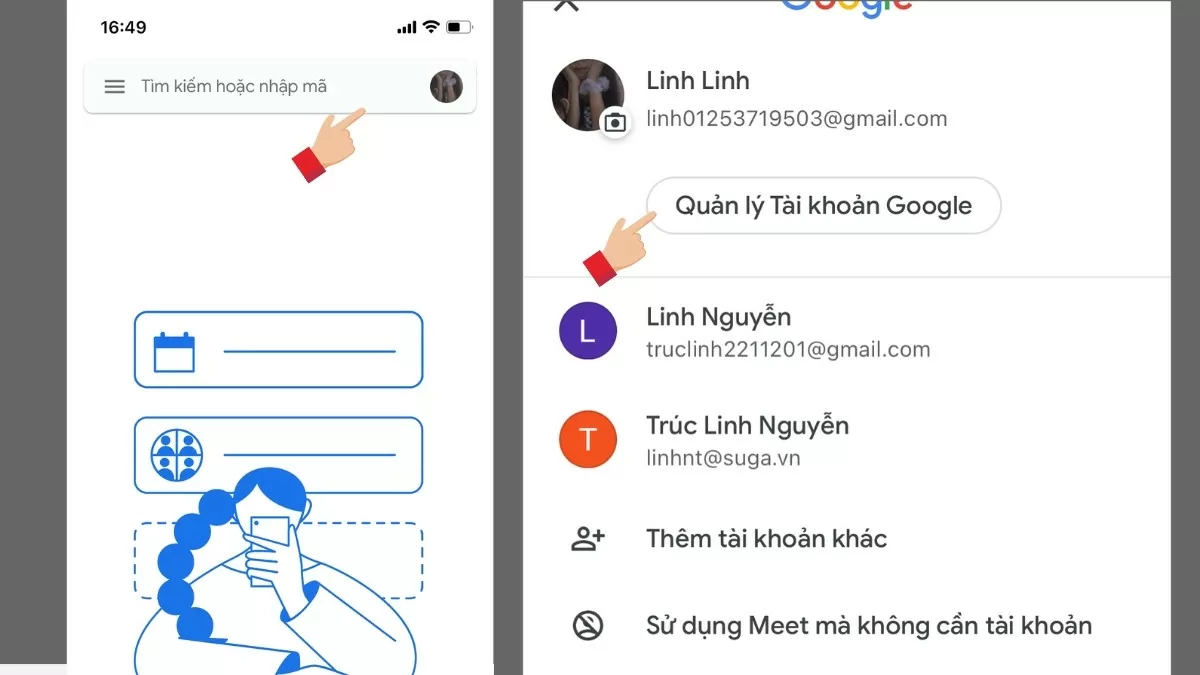 Cách đổi ảnh đại diện trên Google Meet theo ý muốn