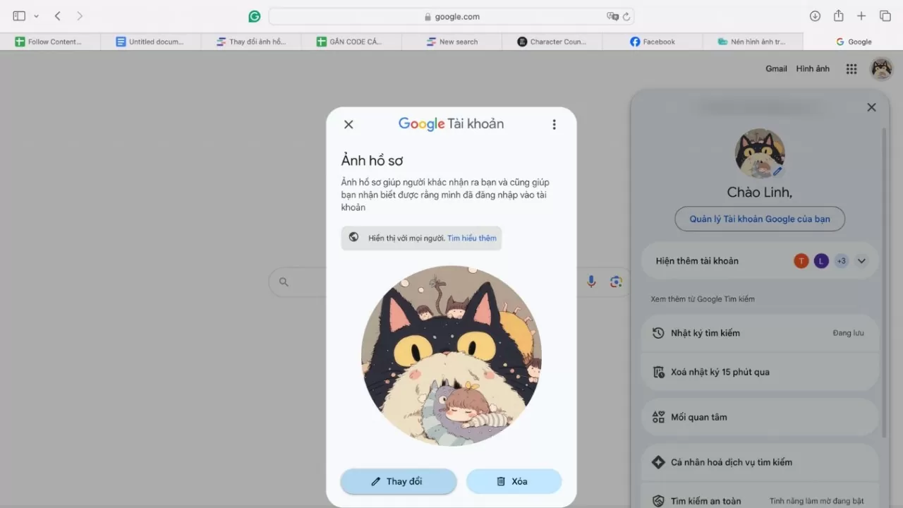 Cách đổi ảnh đại diện trên Google Meet theo ý muốn