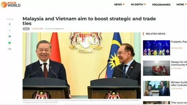 Party leader’s Malaysia visit highlights Vietnam’s ASEAN-centric approach: Thai newspaper