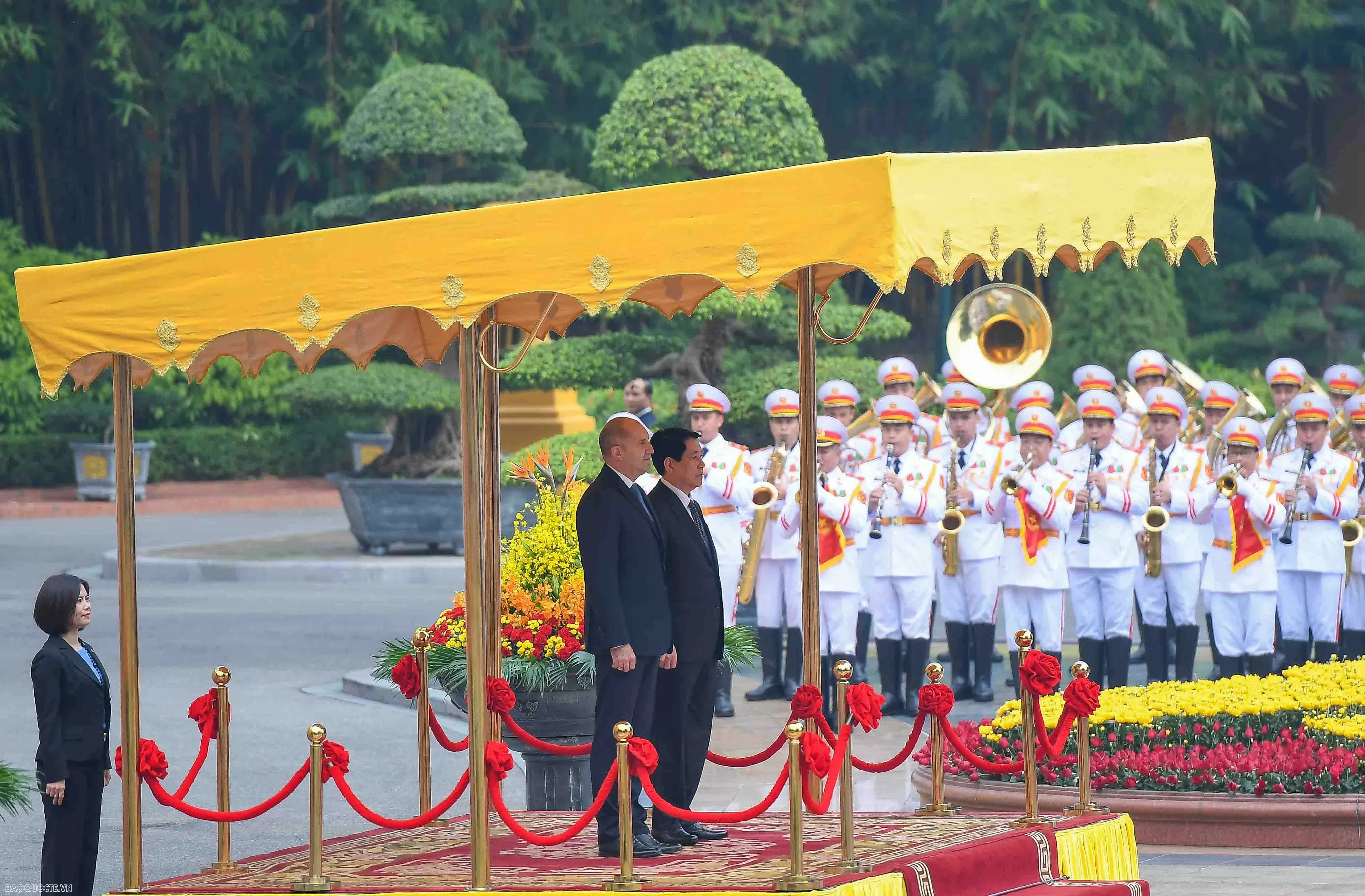 Welcome ceremony held for Bulgarian President Rumen Radev in Hanoi