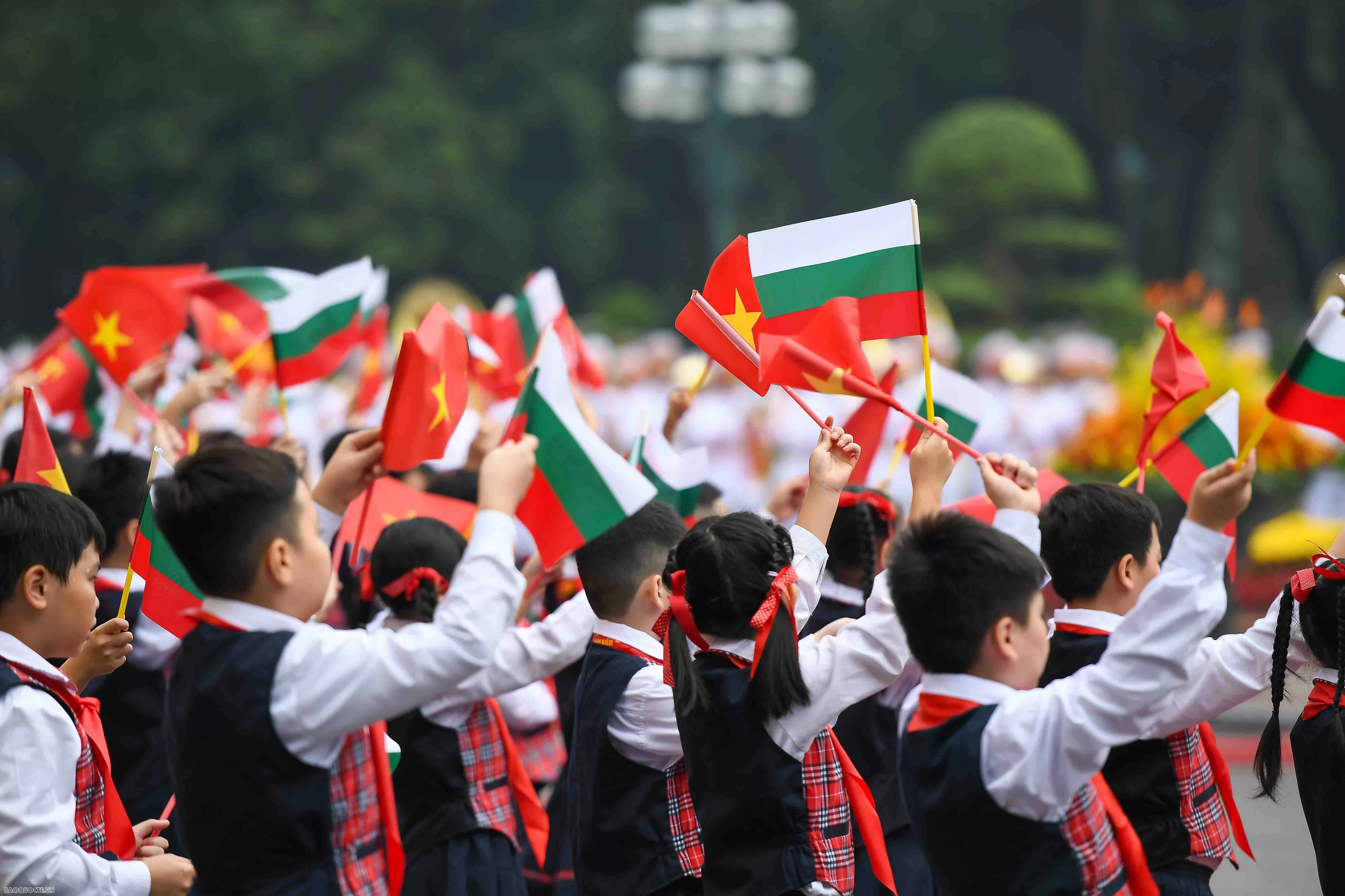 Welcome ceremony held for Bulgarian President Rumen Radev in Hanoi