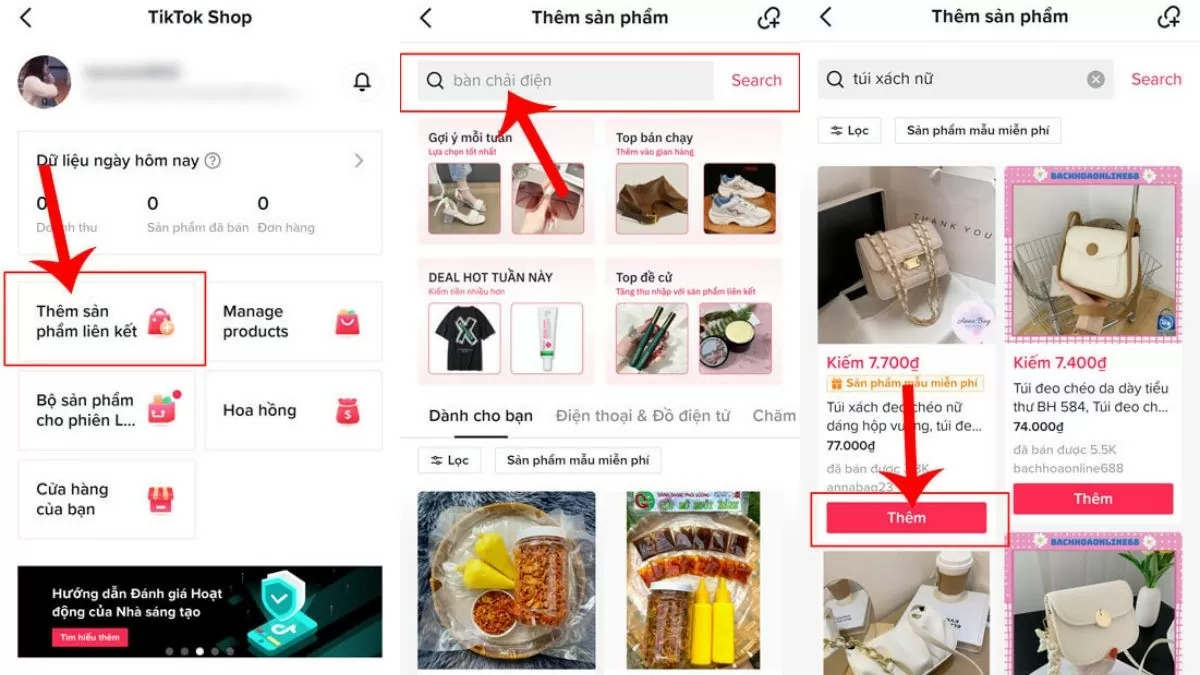 Cách thêm sản phẩm liên kết trên TikTok Shop cực kì dễ dàng