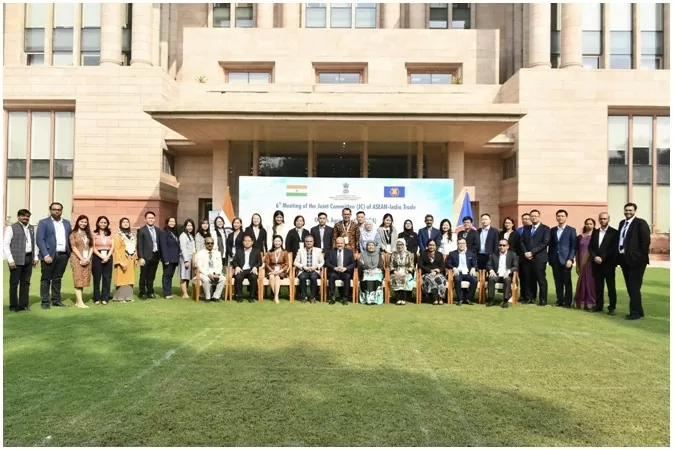 Delegates attend the 6th ASEAN-India Trade in Goods Agreement (AITIGA) Joint Committee. (Photo: PIB Delhi)