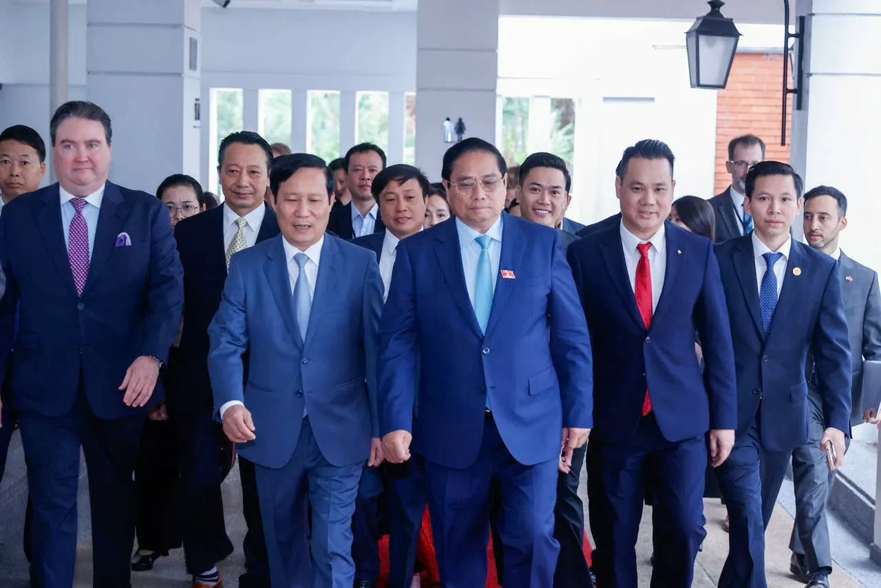Thủ tướng Phạm Minh Chính dự Hội nghị Thượng đỉnh Kinh doanh Việt Nam-Hoa Kỳ năm 2024. Thủ tướng Phạm Minh Chính dự Hội nghị Thượng đỉnh Kinh doanh Việt Nam-Hoa Kỳ năm 2024.