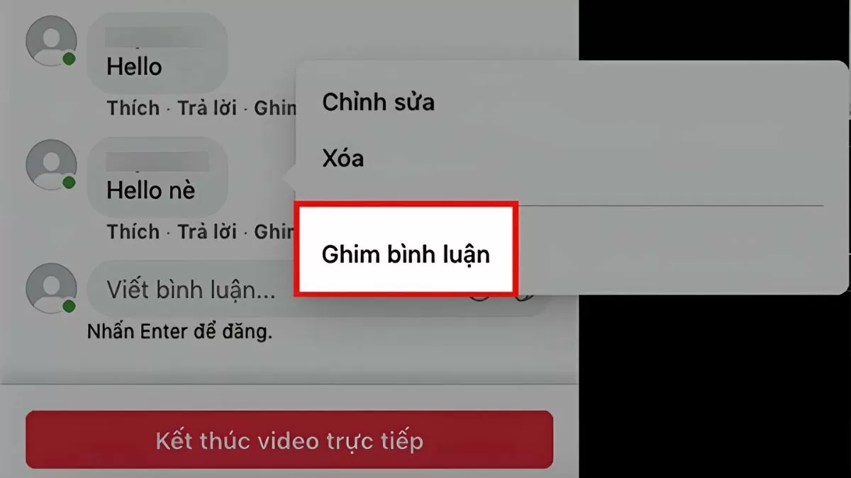 Cách ghim bình luận trên Facebook nhanh chóng và tiện lợi