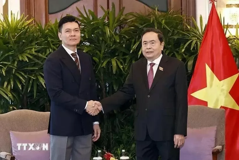NA Chairman Tran Thanh Man receives leader of Singapore’s Sembcorp Development