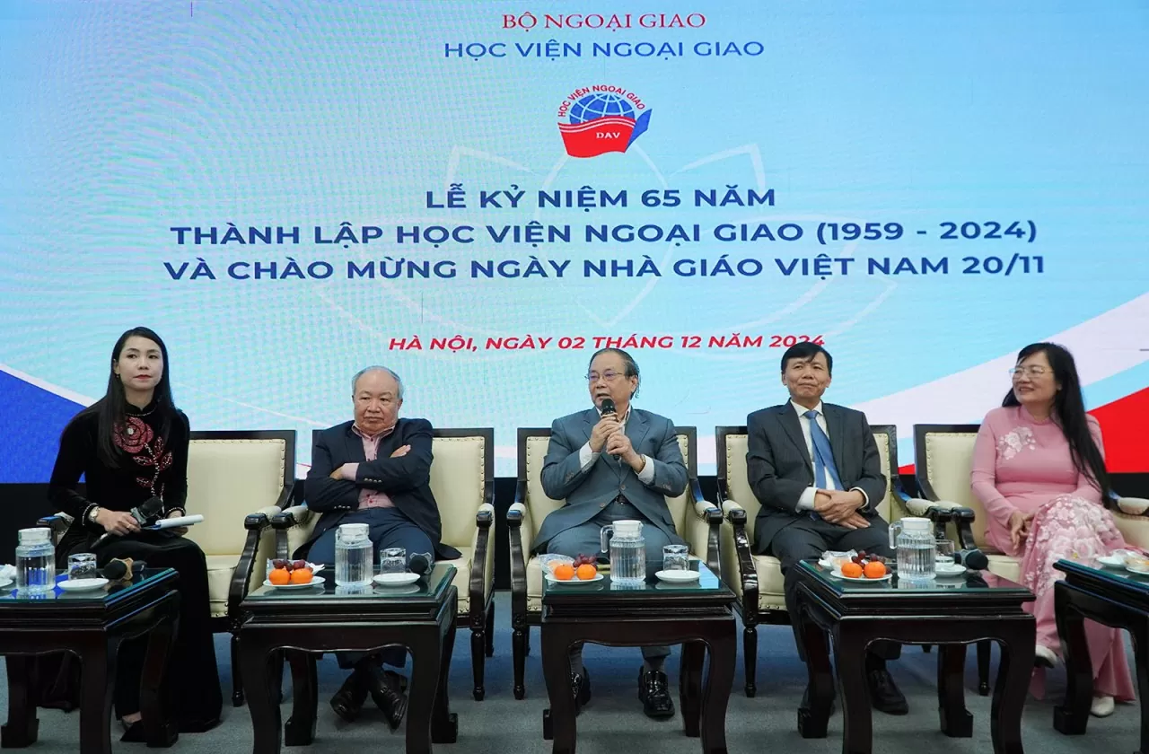 Các thế hệ lãnh đạo Học viện Ngoại giao qua các thời kỳ. (Nguồn: Học viện Ngoại giao)