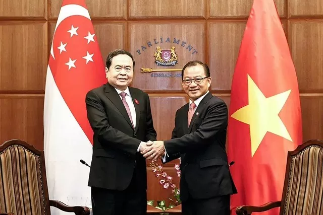 NA Chairman Tran Thanh Man concludes official visit to Singapore