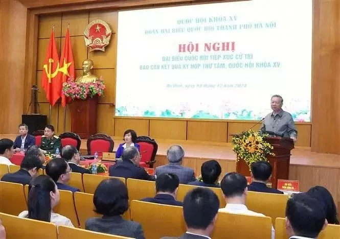 General Secretary To Lam meets with Hanoi voters