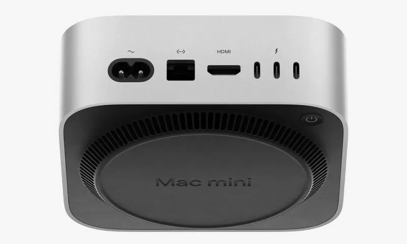 Mac mini M4 có kích thước 12,7 cm mỗi chiều, dày 5 cm, nặng 670 gram (bản M4) và 730 gram (bản M4 Pro)