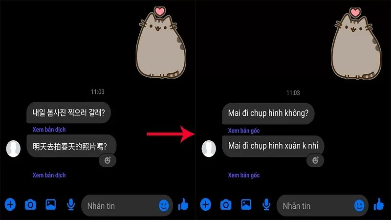 Dịch tin nhắn trên Messenger với vài thao tác đơn giản