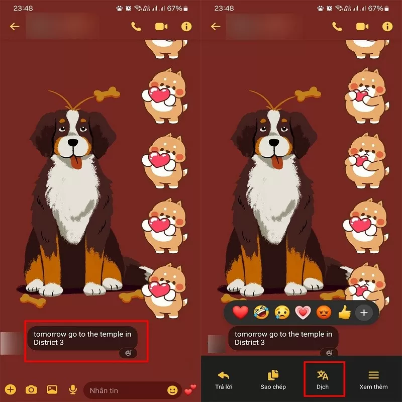 Dịch tin nhắn trên Messenger với vài thao tác đơn giản
