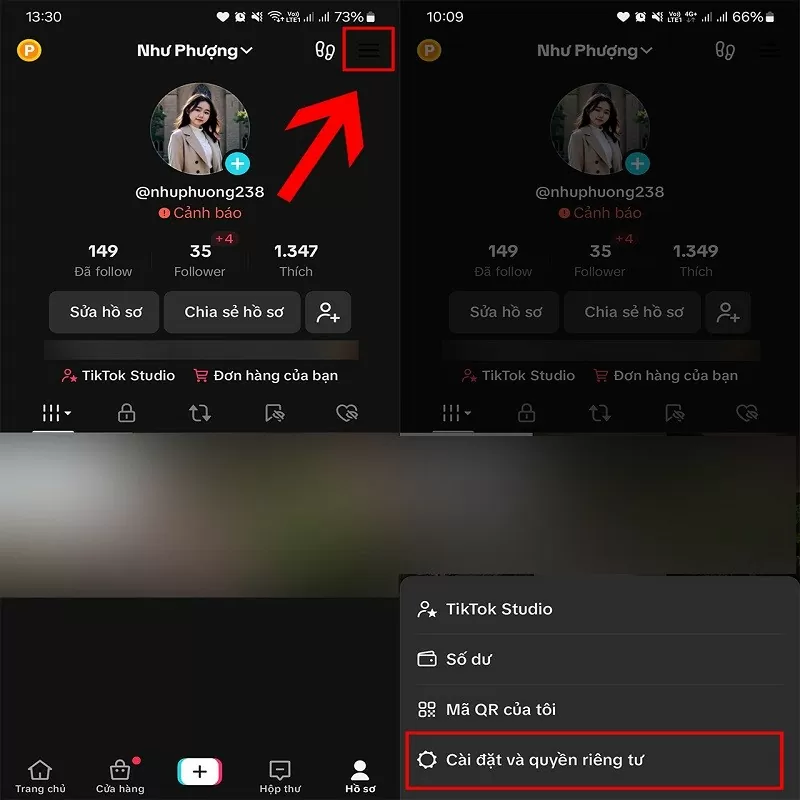 Ẩn danh sách follow trên TikTok để bảo mật thông tin