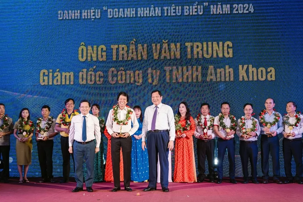 Một trong 22 doanh nhân được tặng thưởng Doanh nhân tiêu biểu năm 2024.