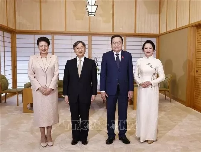 NA Chairman Tran Thanh Man meets with Japanese Emperor, Empress in Tokyo