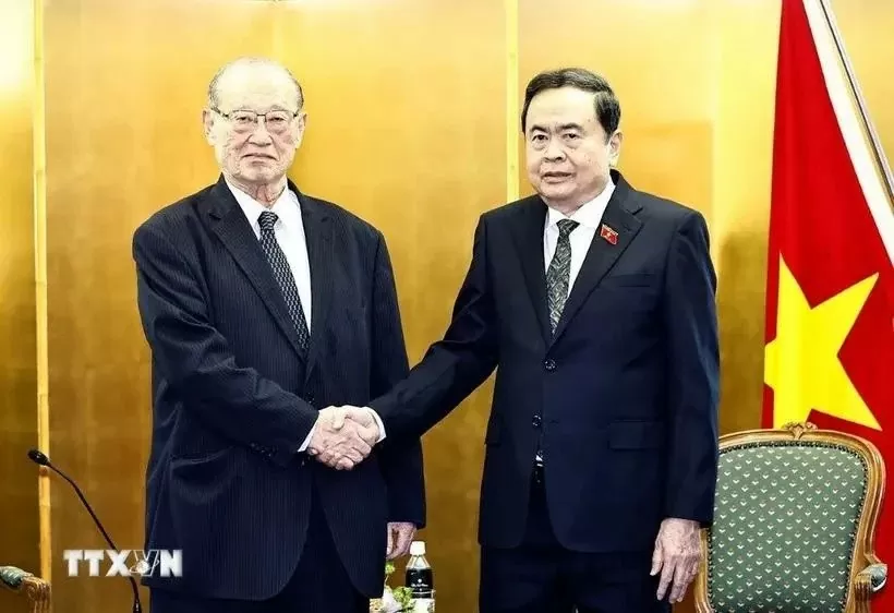 NA Chairman Tran Thanh Man receives President of Japan’s Int'l Friendship Exchange Council