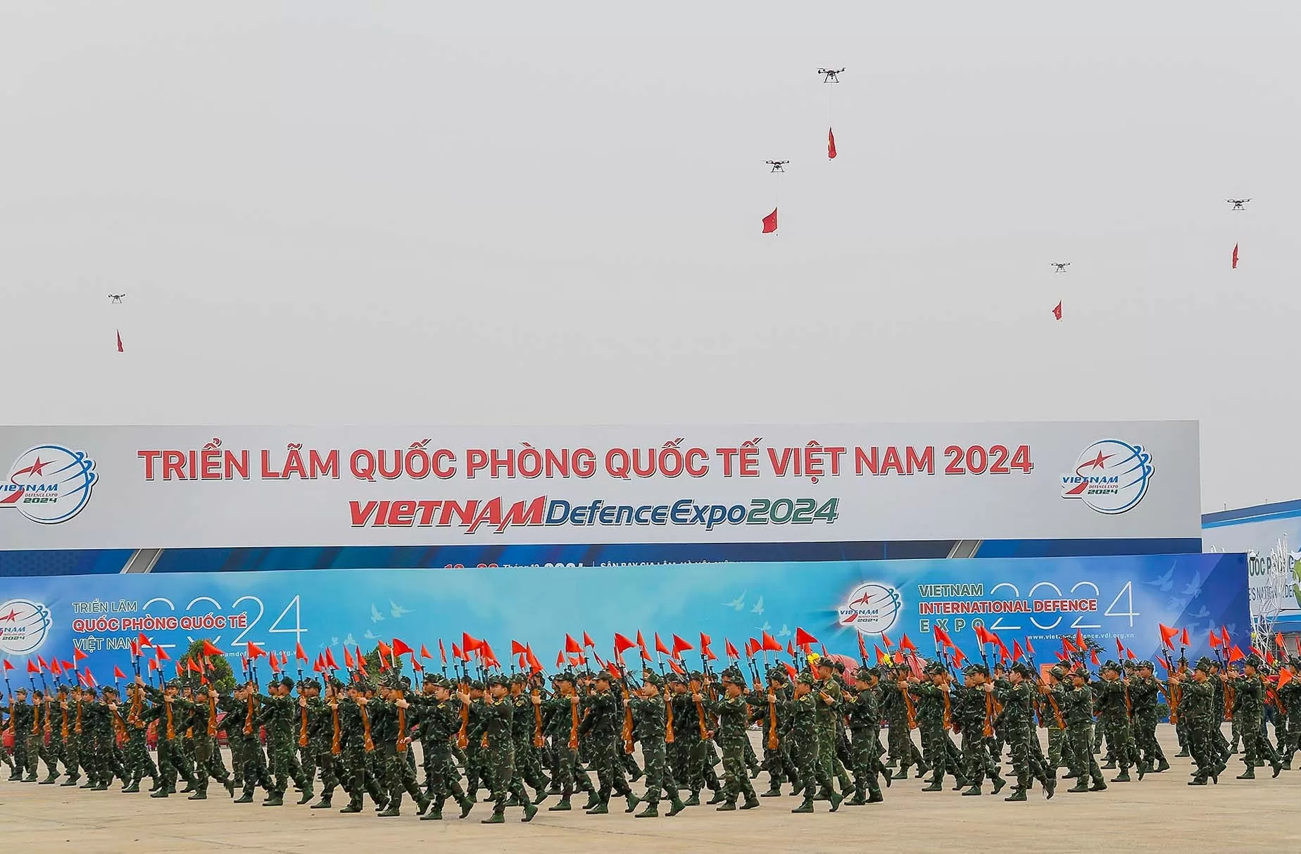 Tích cực hợp luyện cho ngày khai mạc Triển lãm Quốc phòng quốc tế Việt Nam 2024