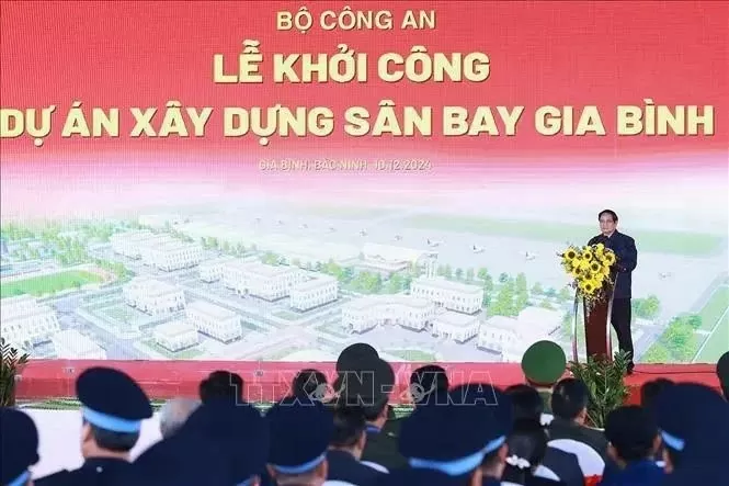 PM Pham Minh Chinh attends groundbreaking ceremony of Gia Binh Airport