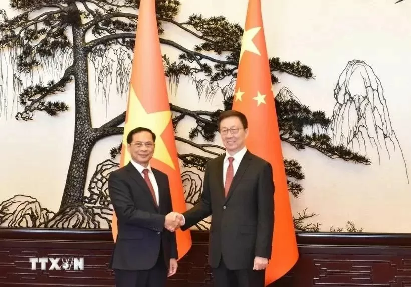 Deputy PM Bui Thanh Son meets Chinese Vice President Han Zheng