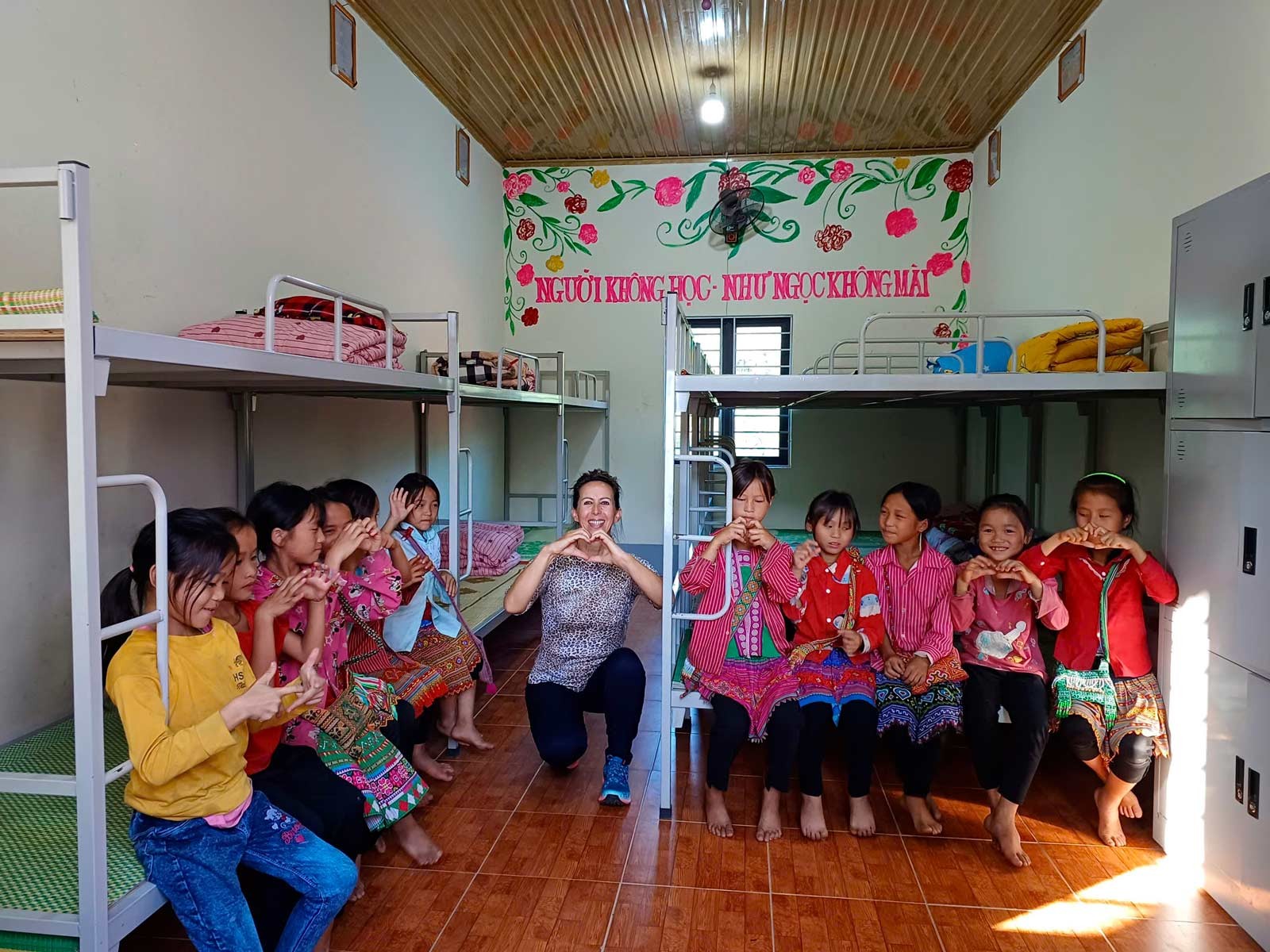 Author Isabelle Muller personally visits a project funded by the Loan Fund.