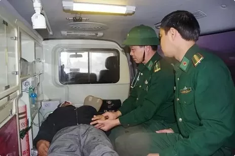 Foreign sailor brought ashore for emergency medical treatment