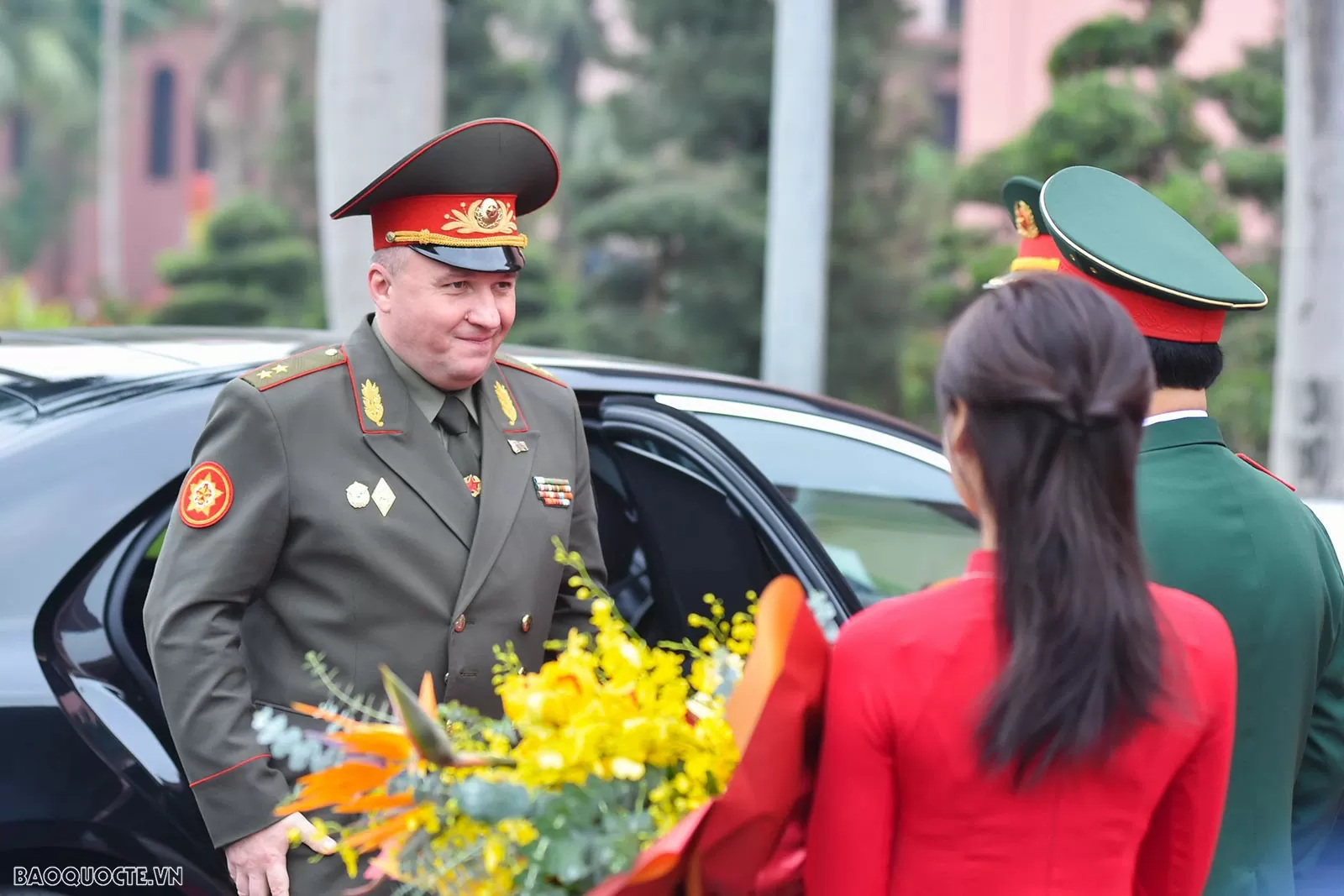 Toàn cảnh Đại tướng Phan Văn Giang đón, hội đàm với Bộ trưởng Quốc phòng Belarus Khrenin Viktor Gennadievich