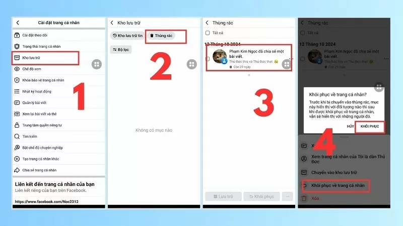 Khôi phục bài viết đã xóa trên Facebook nhanh và đơn giản nhất