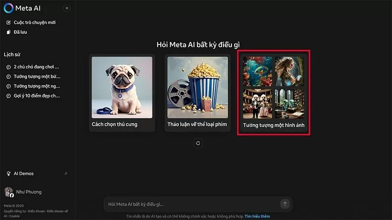 Tạo ảnh từ văn bản bằng Meta AI siêu ấn tượng mà bạn nên biết