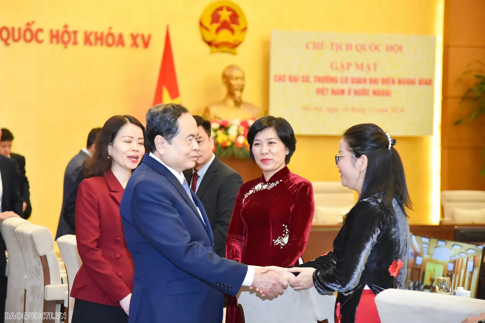 Chủ tịch Quốc hội tiếp các Trưởng cơ quan đại diện Việt Nam ở nước ngoài nhiệm kỳ 2024-2027 Chủ tịch Quốc hội tiếp các Trưởng cơ quan đại diện Việt Nam ở nước ngoài nhiệm kỳ 2024-2027