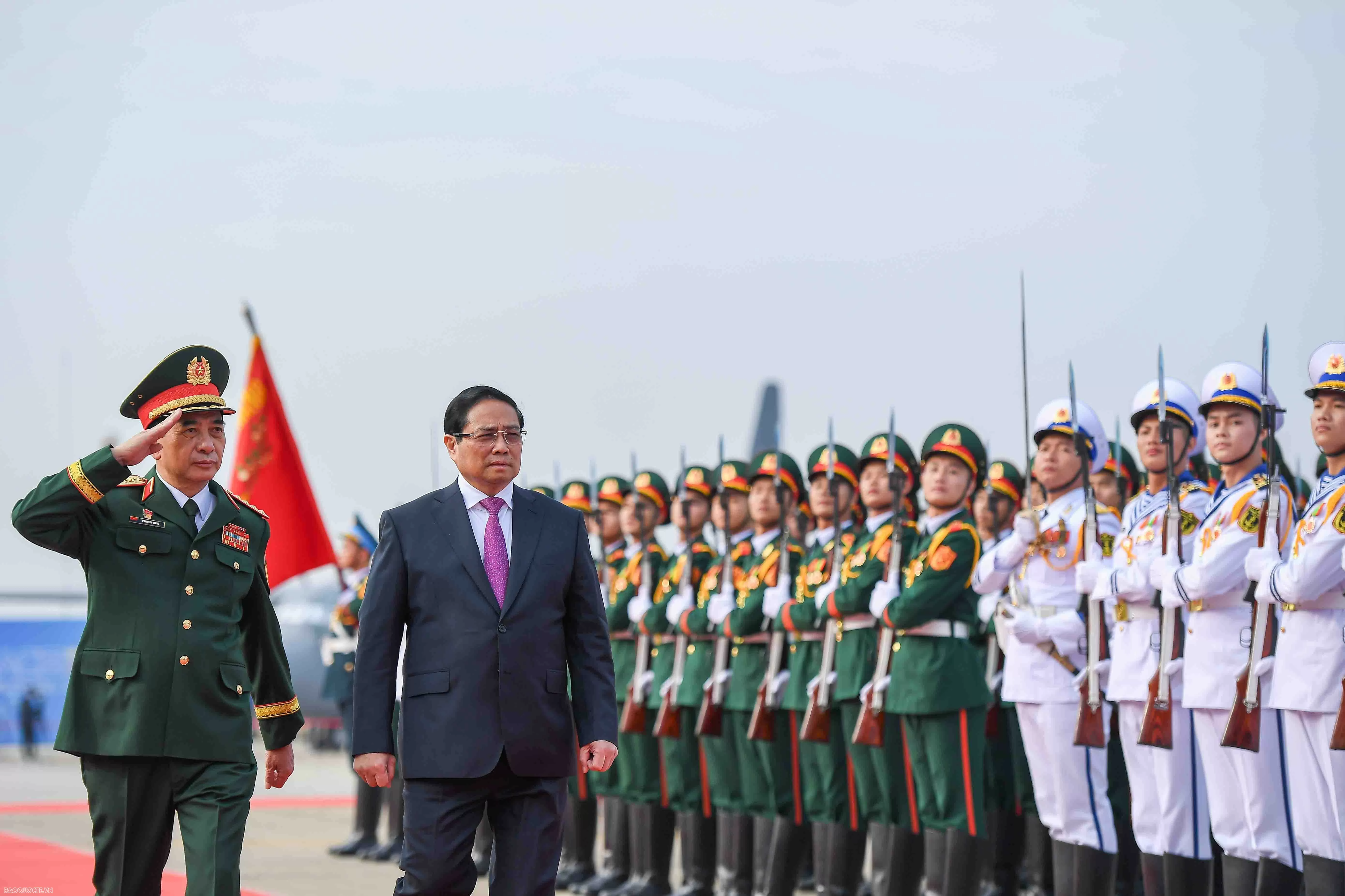 PM Pham Minh Chinh highlighted  message of peace, cooperation, development at Int’l Defence Expo